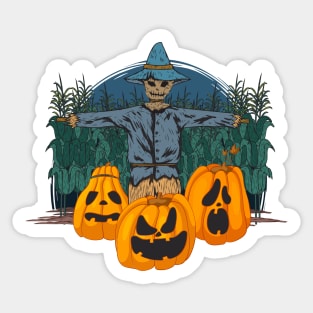 Fall Scarecrow Sticker